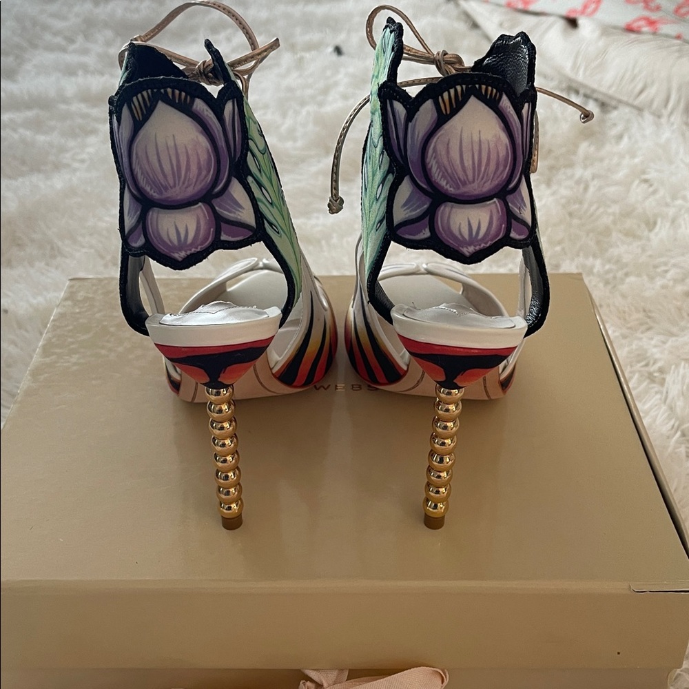 Sophia Webster 38.5 NWT Rousseau Jungle 100 heels. Never worn. Bought for $735 - Picture 3 of 9
